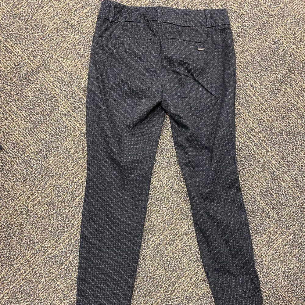 Calvin klein Black printed flat‎ front twill ankle pants - Picture 6 of 8